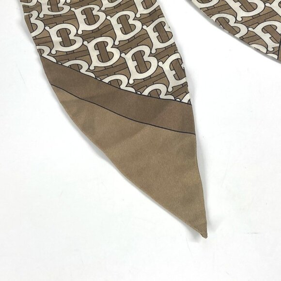 BURBERRY TB logo hair accessories hair rubber Shush silk Beige/White main image 6